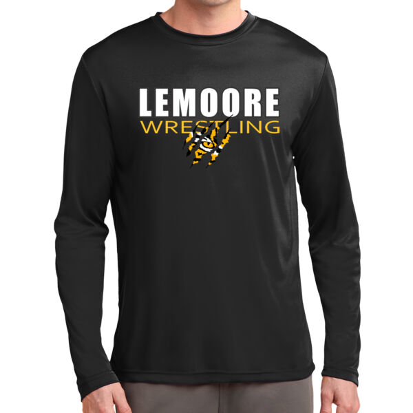 Adult Lemoore Wrestling Tiger Eye Performance Long Sleeve Tee Thumbnail