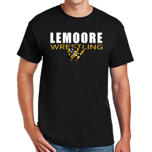Adult Lemoore Wrestling Tiger Eye 50/50 Tee Thumbnail